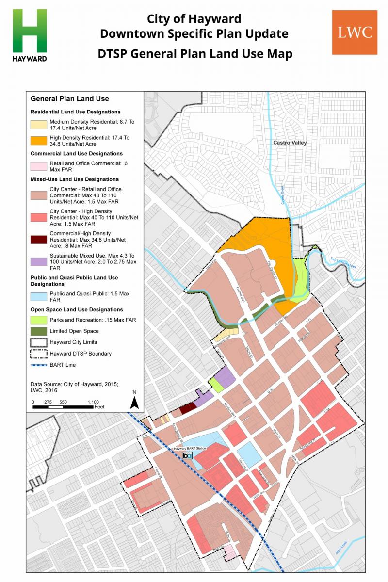 Downtown Specific Plan Project Maps City of Hayward Official website
